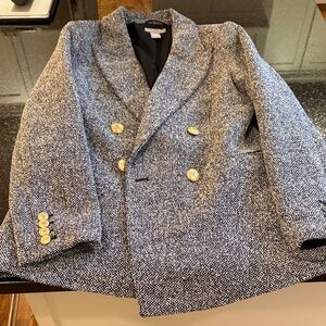 H&M Women’s Wool Tweed Sport Coat with Gold Buttons - size XS, Great Condition!